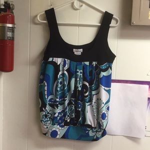 Paisley flower dress tank